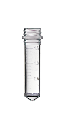 2.0 ml Screw Cap Tube, Graduated, Conical, Natural